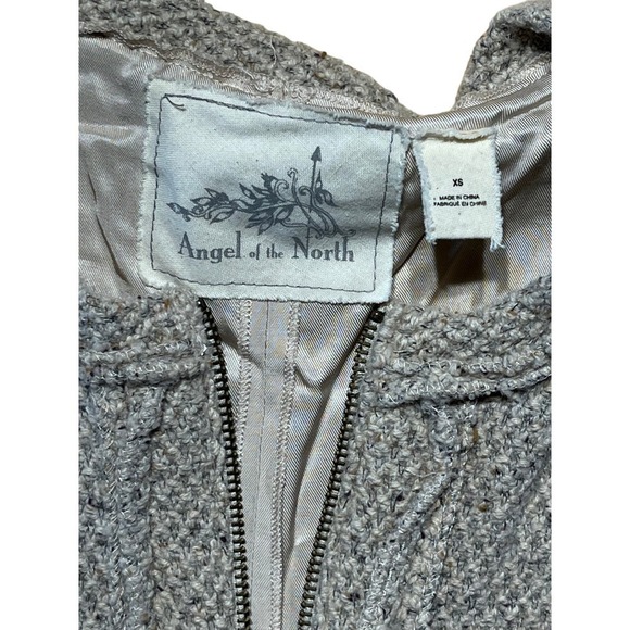 Anthropologie Angel of the North Tweed/Wool Zip Blazer/Jacket. Women's XS - Picture 2 of 7